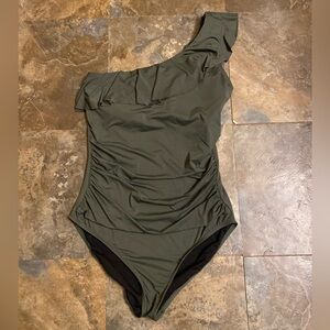 Hilor Women's One Piece Swimsuits One Shoulder Swimwear AsymmeOne Piece Swimsuit